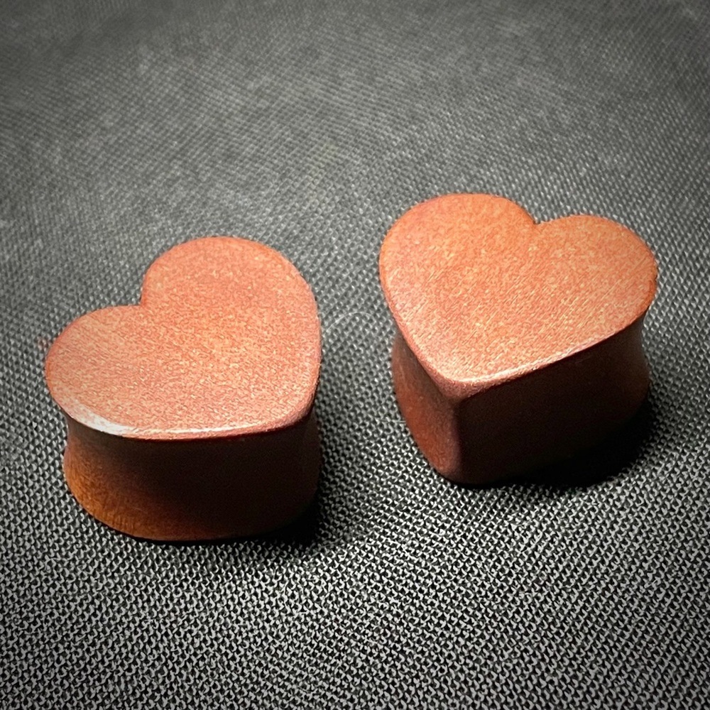 5/8” 16mm Wood Heart Plugs
